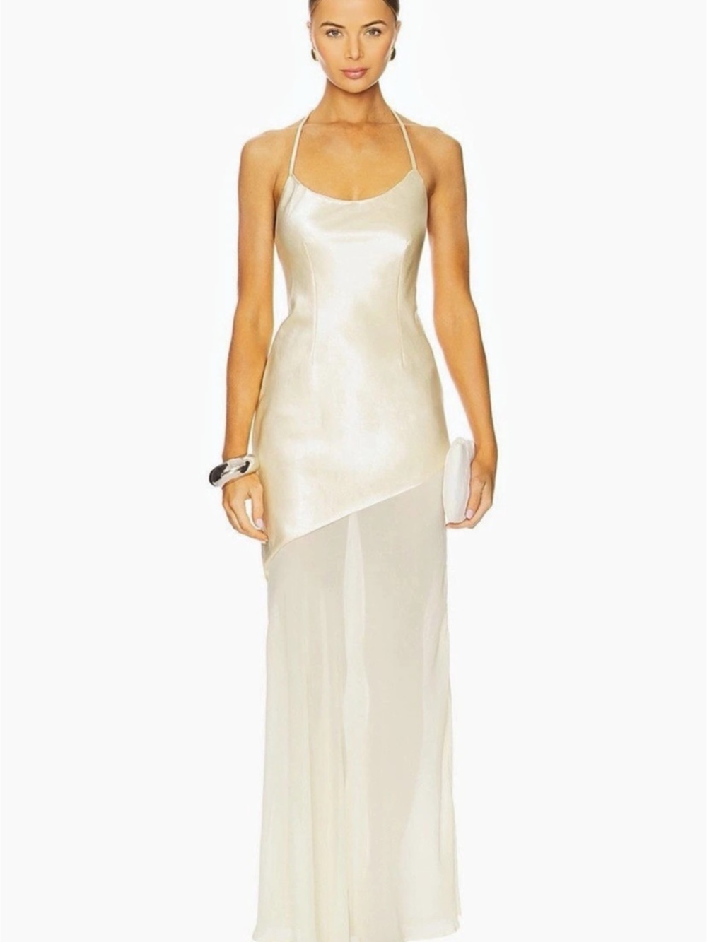 Runaway The Label Yazmin Maxi Dress in Cream